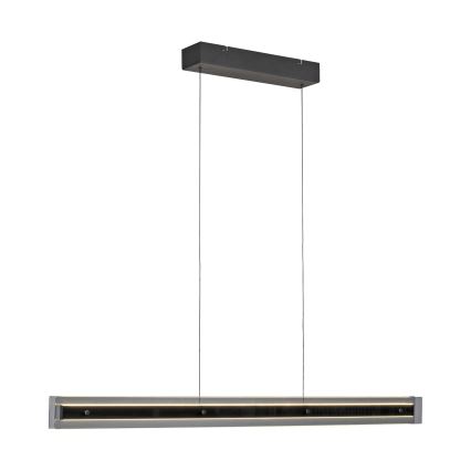 Schöner Wohnen 11316-18 - LED-dimmbare Pendelleuchte mit Seilabhängung LENA, 32 W, 230 V, 105 cm, schwarz