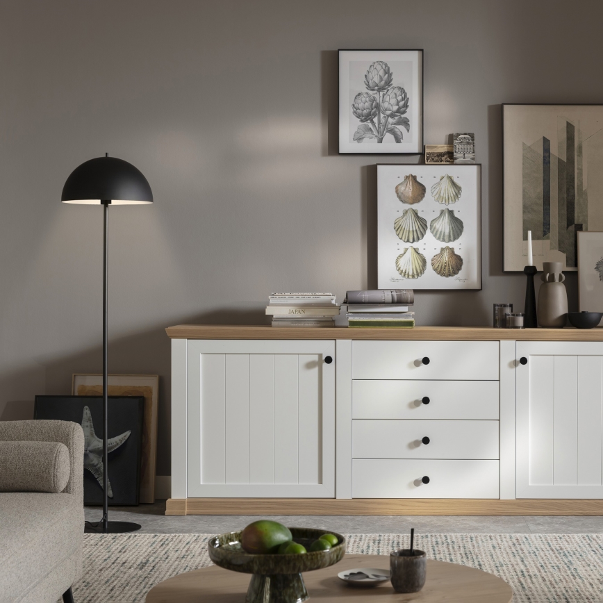 Schöner Wohnen 11727-18 - Lampada da terra ALI 1xE27/25W/230V nero