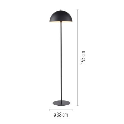 Schöner Wohnen 11727-18 - Stehleuchte ALI 1xE27/25W/230V schwarz