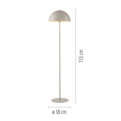 Schöner Wohnen 11727-39 - Stehleuchte ALI 1xE27/25W/230V grau