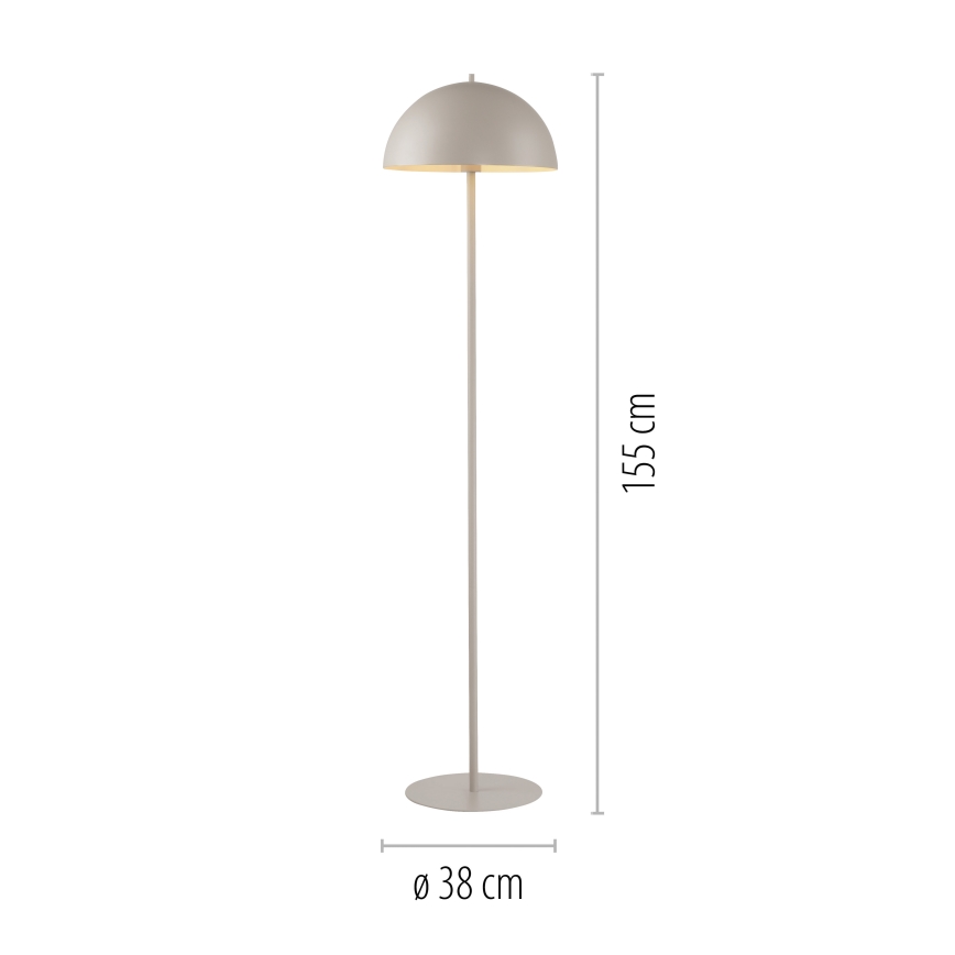 Schöner Wohnen 11727-39 - Stehleuchte ALI 1xE27/25W/230V grau