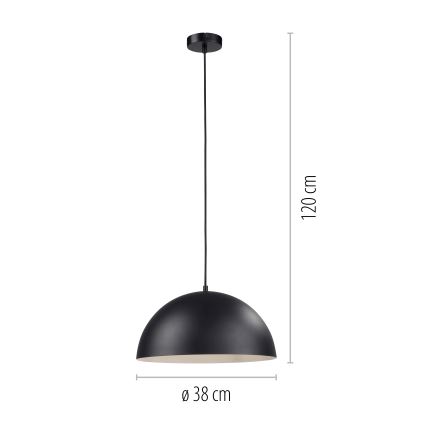 Schöner Wohnen 11728-18 - Lampada a sospensione ALI su cavo 1xE27/25W/230V Ø 38 cm nero