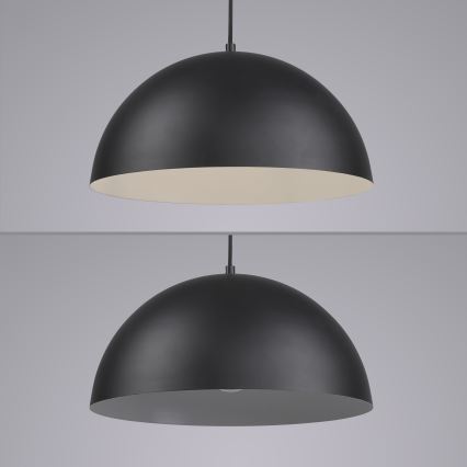 Schöner Wohnen 11728-18 - Suspension sur câble ALI 1xE27/25W/230V Ø 38 cm, noire