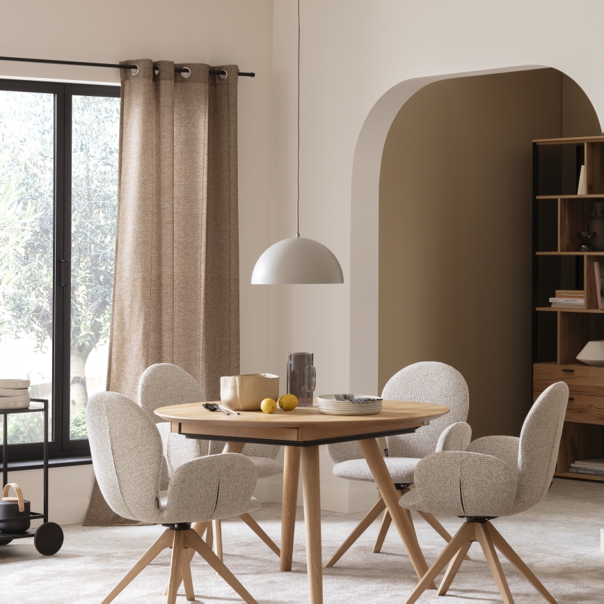 Schöner Wohnen 11728-39 - Lampadario a sospensione ALI con cavo, 1xE27/25W/230V, Ø 38 cm, grigio