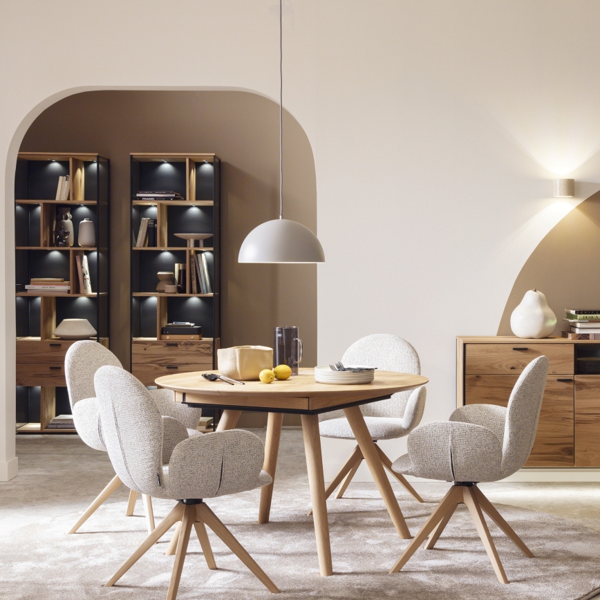 Schöner Wohnen 11728-39 - Lampadario a sospensione ALI con cavo, 1xE27/25W/230V, Ø 38 cm, grigio