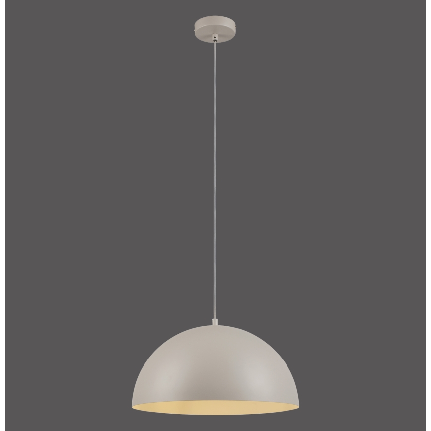 Schöner Wohnen 11728-39 - Lampadario a sospensione ALI con cavo, 1xE27/25W/230V, Ø 38 cm, grigio