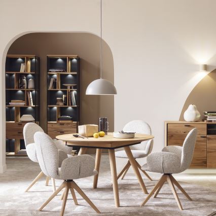 Schöner Wohnen 11728-39 - Pendelleuchte ALI mit Kabel, 1x E27/25W/230V, Ø 38 cm, grau