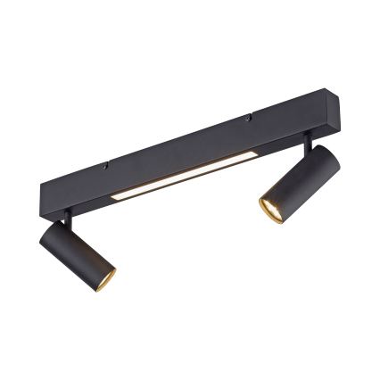 Schöner Wohnen 11793-18 - Faretto LED DANTE 2xGU10/10W/230V + LED/7,2W nero