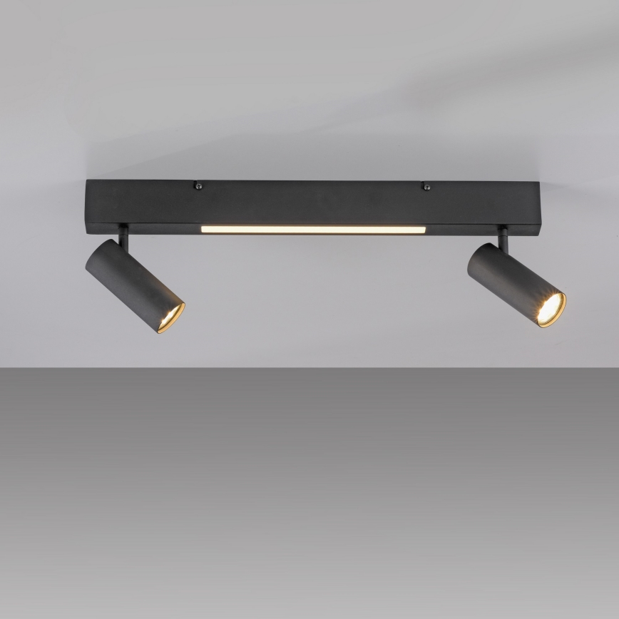Schöner Wohnen 11793-18 - Spot LED DANTE 2xGU10/10W/230V + LED/7,2W noir