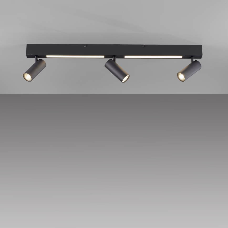 Schöner Wohnen 11794-18 - LED-Spot DANTE 3xGU10/10W/230V + LED/14,4W schwarz