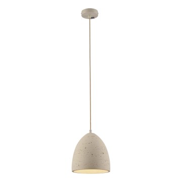 Schöner Wohnen 12540-42 - Lampada a sospensione su cavo TRAVENTA 1xE27/40W/230V Ø 21 cm cemento