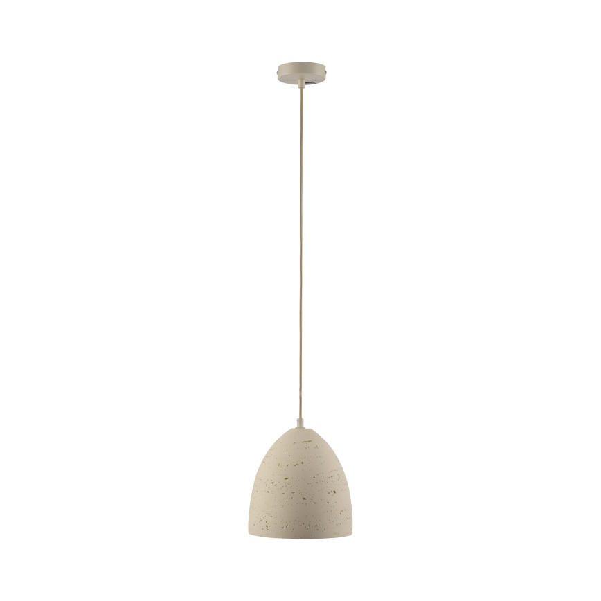 Schöner Wohnen 12540-42 - Pendelleuchte am Kabel TRAVENTA 1xE27/40W/230V Ø 21 cm Beton