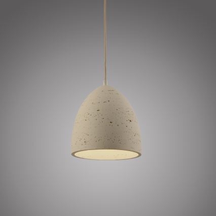 Schöner Wohnen 12540-42 - Suspension à câble TRAVENTA 1xE27/40W/230V Ø 21 cm béton