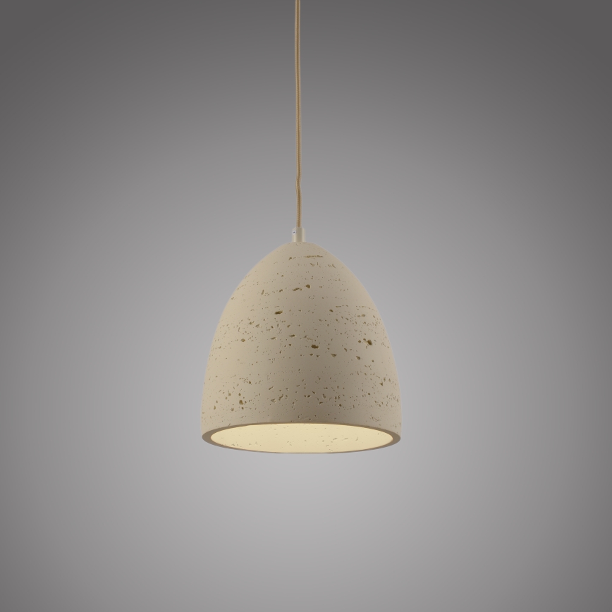 Schöner Wohnen 12540-42 - Suspension à câble TRAVENTA 1xE27/40W/230V Ø 21 cm béton
