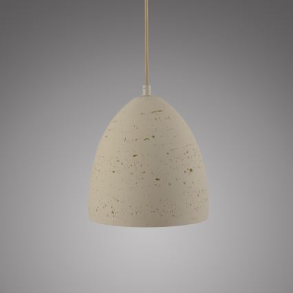 Schöner Wohnen 12540-42 - Suspension à câble TRAVENTA 1xE27/40W/230V Ø 21 cm béton