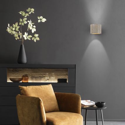 Schöner Wohnen 12542-42 - Applique murale TRAVENTA 1xG9/10W/230V béton