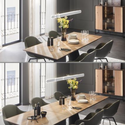 Schöner Wohnen 12577-16 - Suspension LED dimmable sur câble ADRIANA ROUND 2xLED/24W/230V 2700/3000/3500/4000/5000K blanc