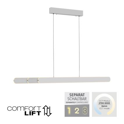 Schöner Wohnen 12577-16 - Suspension LED dimmable sur câble ADRIANA ROUND 2xLED/24W/230V 2700/3000/3500/4000/5000K blanc