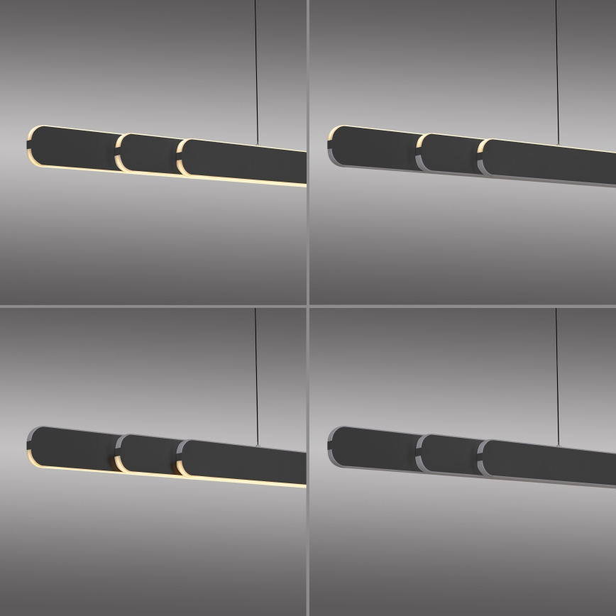 Schöner Wohnen 12577-18 - Lampadario a sospensione dimmerabile ADRIANA ROUND 2xLED/24W/230V 2700/3000/3500/4000/5000K nero