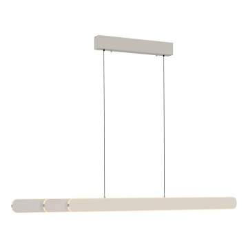 Schöner Wohnen 12577-39 - dimmbare LED-Pendelleuchte an Stahlseil ADRIANA ROUND 2xLED/24W/230V 2700/3000/3500/4000/5000K 160 cm grau