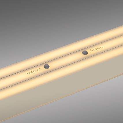 Schöner Wohnen 12577-39 - dimmbare LED-Pendelleuchte an Stahlseil ADRIANA ROUND 2xLED/24W/230V 2700/3000/3500/4000/5000K 160 cm grau
