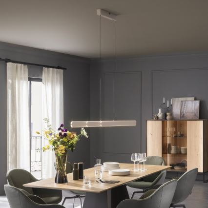 Schöner Wohnen 12577-39 - Sospensione dimmerabile su cavo ADRIANA ROUND 2xLED/24W/230V 2700/3000/3500/4000/5000K grigio