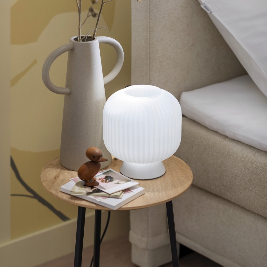 Schöner Wohnen 13573-16 - Lampe de table NAMI 1xE27/25W/230V blanche