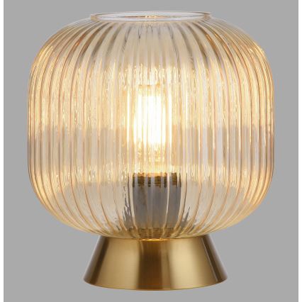 Schöner Wohnen 13573-27 - Lampada da tavolo NAMI 1xE27/25W/230V oro/beige/fumé
