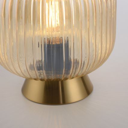 Schöner Wohnen 13573-27 - Lampada da tavolo NAMI 1xE27/25W/230V oro/beige/fumé