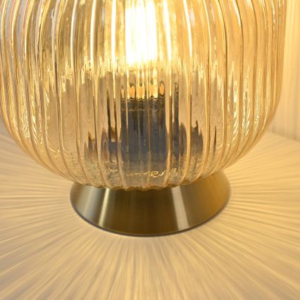 Schöner Wohnen 13573-27 - Lampada da tavolo NAMI 1xE27/25W/230V oro/beige/fumé