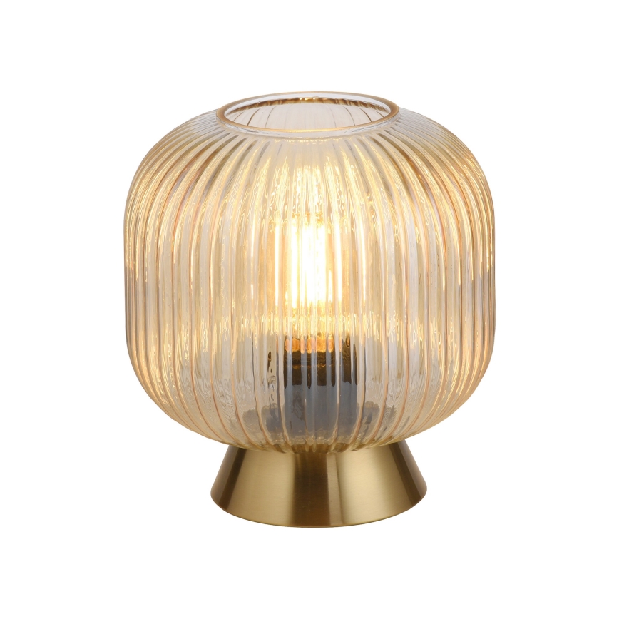 Schöner Wohnen 13573-27 - Lampada da tavolo NAMI 1xE27/25W/230V oro/beige/fumé