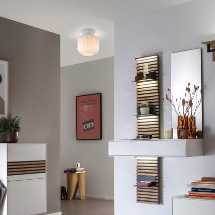 Schöner Wohnen 13574-16 - Deckenleuchte NAMI 1xE27/25W/230V Ø 20 cm weiß