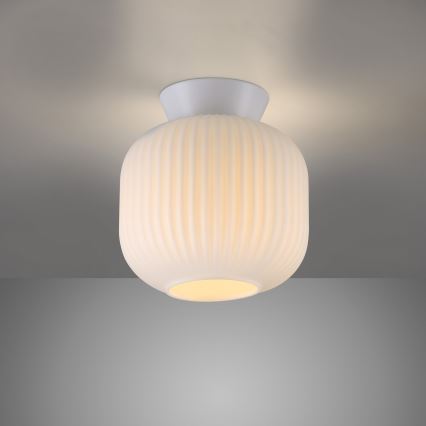 Schöner Wohnen 13574-16 - Plafoniera NAMI 1xE27/25W/230V Ø 20 cm bianca