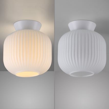 Schöner Wohnen 13574-16 - Plafoniera NAMI 1xE27/25W/230V Ø 20 cm bianca