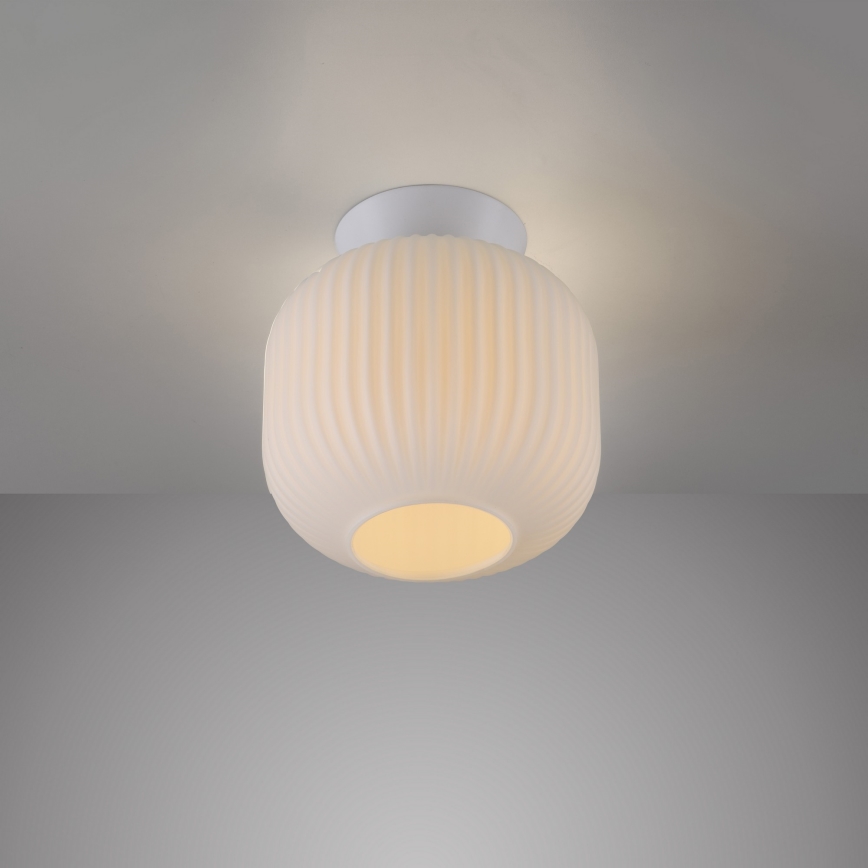 Schöner Wohnen 13574-16 - Plafonnier NAMI 1xE27/25W/230V Ø 20 cm blanc