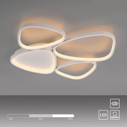 Schöner Wohnen 14038-16 - Plafoniera a LED dimmerabile PEBBLES LED/35,5W/230V bianca