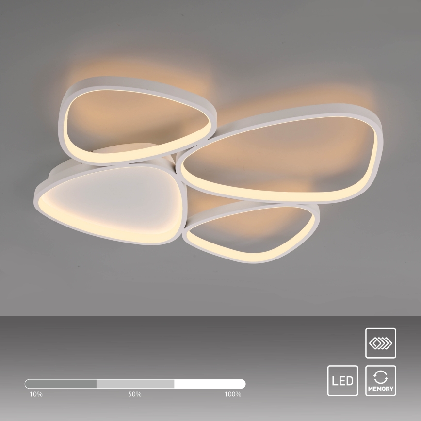Schöner Wohnen 14038-16 - Plafoniera a LED dimmerabile PEBBLES LED/35,5W/230V bianca