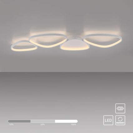 Schöner Wohnen 14039-16 - Plafoniera dimmerabile a LED PEBBLES LED/35,5W/230V bianca