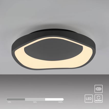 Schöner Wohnen 14233-18 - dimmbare LED-Deckenleuchte MONTA LED/21W/230V Ø 40 cm schwarz