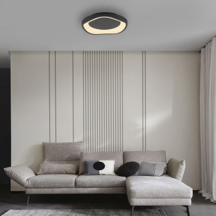 Schöner Wohnen 14233-18 - Plafoniera dimmerabile a LED MONTA LED/21W/230V Ø 40 cm nera
