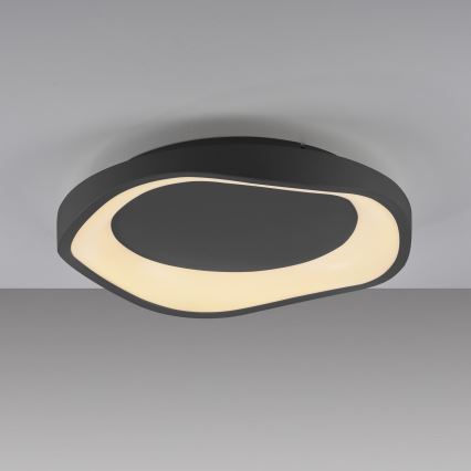 Schöner Wohnen 14233-18 - Plafonnier LED dimmable MONTA LED/21W/230V Ø 40 cm noir
