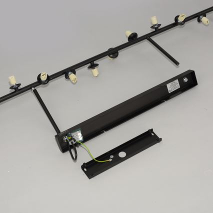 Schöner Wohnen 14505-18 - Lampadario LED a stelo DUBAI 13xG9/3W/230V nero/fumé