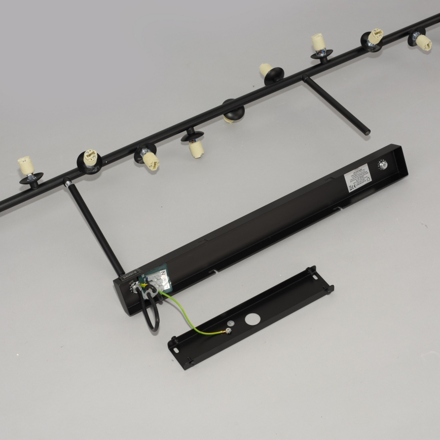 Schöner Wohnen 14505-18 - Lampadario LED a stelo DUBAI 13xG9/3W/230V nero/fumé