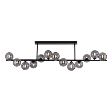 Schöner Wohnen 14505-18 - Lustre LED sur tige DUBAI 13xG9/3W/230V noir/fumé