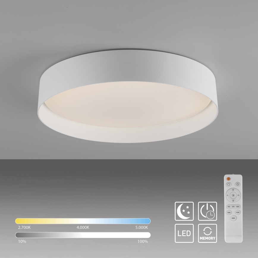 Schöner Wohnen 14594-16 - LED-dimmbare Deckenleuchte TAVOLI LED/20W/230V 2700–6500K Ø 39 cm Weiß + Fernbedienung