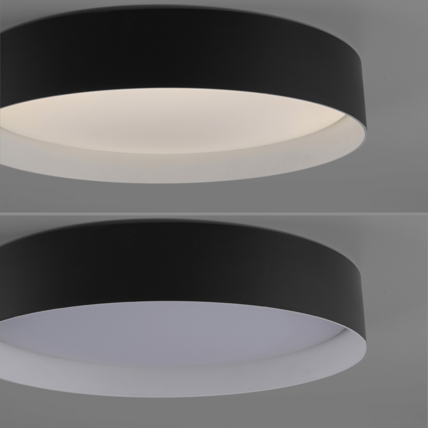 Schöner Wohnen 14594-18 - Plafonnier LED dimmable TAVOLI LED/20W/230V 2700-6500K Ø 39 cm noir + télécommande