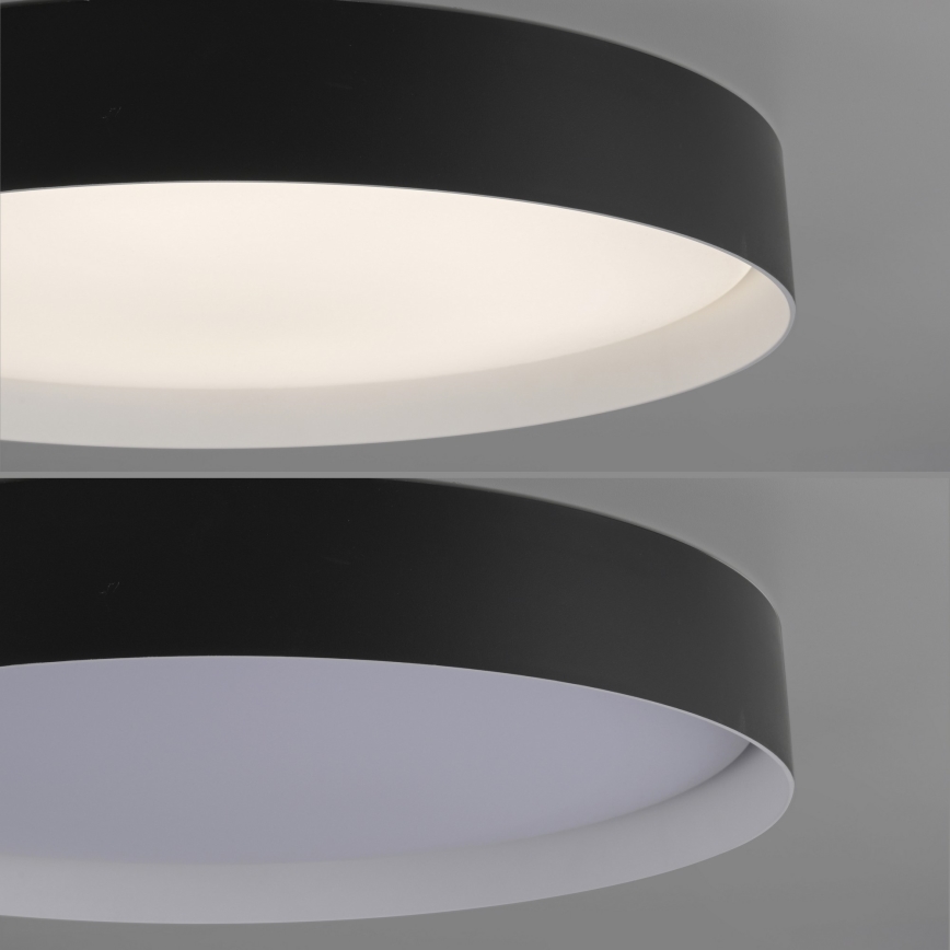 Schöner Wohnen 14595-18 - dimmbare LED-Deckenleuchte TAVOLI LED/34W/230V 2700-6500K Ø 49 cm schwarz + Fernbedienung