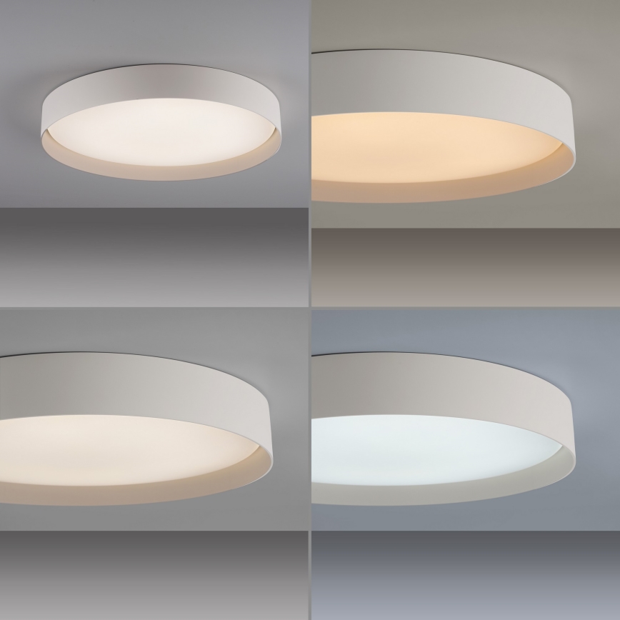 Schöner Wohnen 14595-39 - Plafonnier LED dimmable TAVOLI LED/34W/230V 2700-6500K Ø 49 cm gris + télécommande