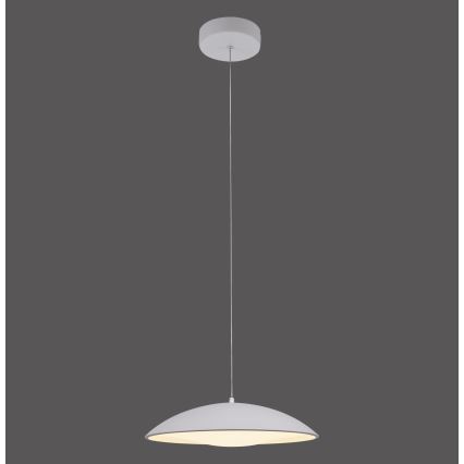 Schöner Wohnen 14606-16 - Lustre LED dimmable sur câble LENTE LED/17W/230V Ø 40 cm blanc