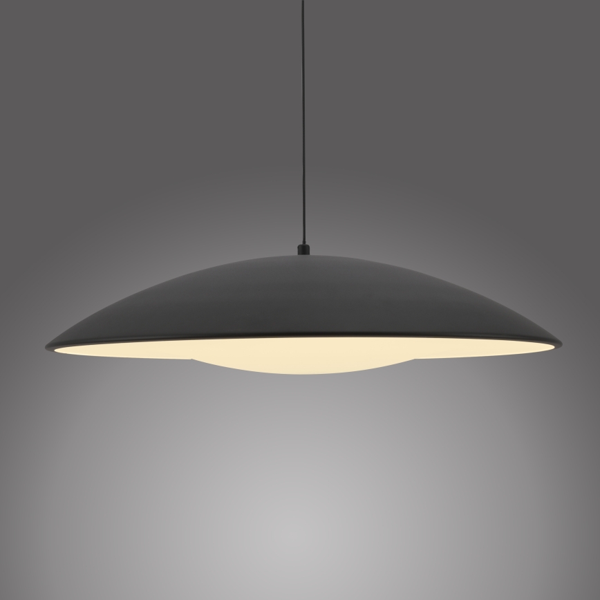 Schöner Wohnen 14607-18 - Lampadario dimmerabile a sospensione su cavo LENTE LED/23W/230V Ø 50 cm nero